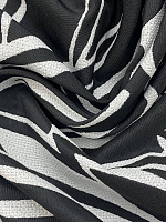 Ткань фактурная чёрно белая в стиле Armani