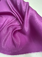 Ткань шёлковая с люрексовой нитью цвета фуксии