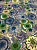 Ткань хлопковая с эластаном в сине зелёно сиреневом цвете
