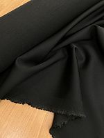 Ткань чёрного цвета с эластаном для костюма и платья