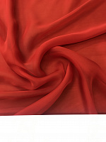 Ткань шифон цвет красный, шириной 1,50