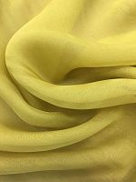 Ткань шифон цвет жёлто-горчичный