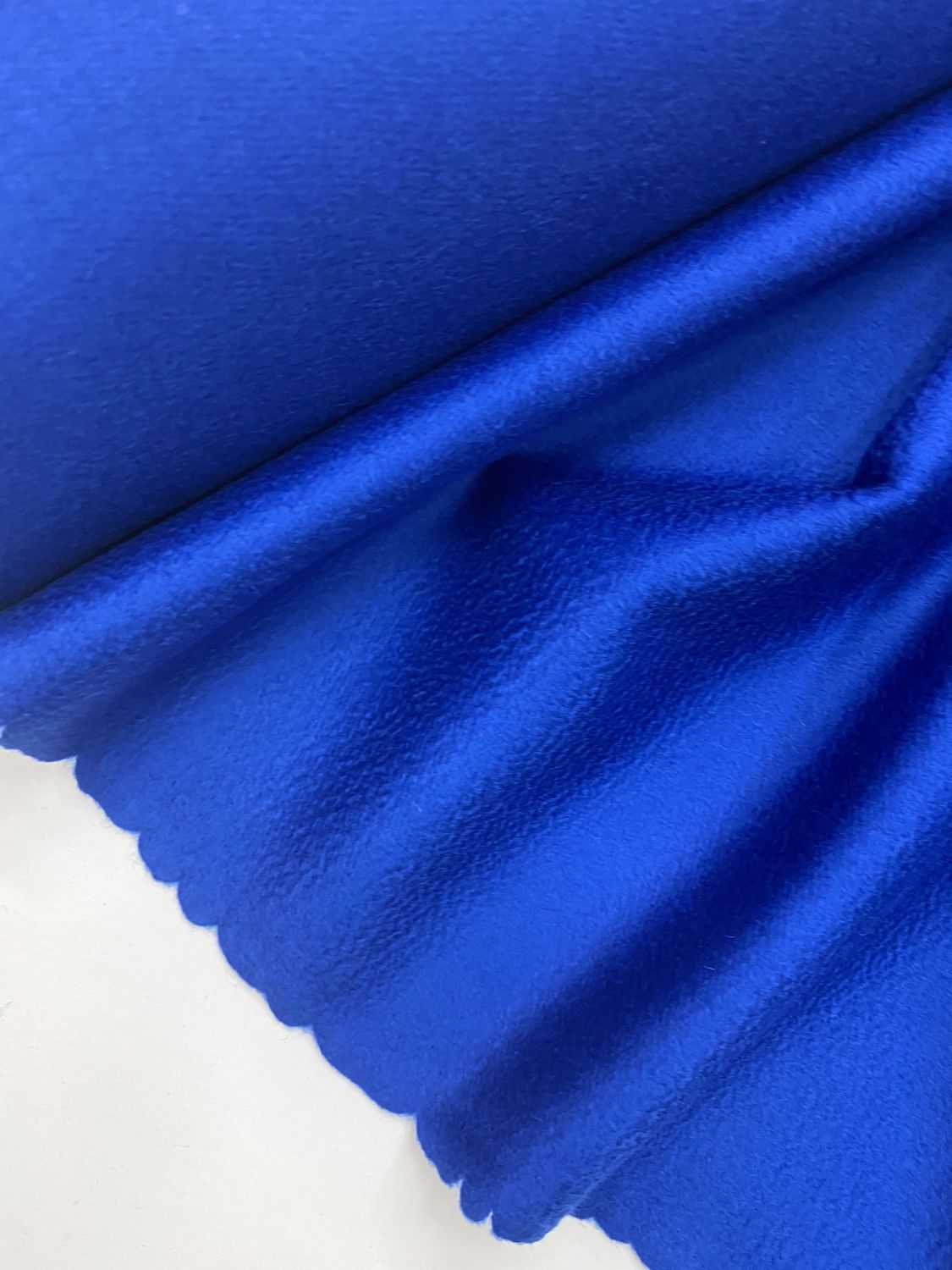 Ткань пальтовая Piacenza тёмно синего цвета