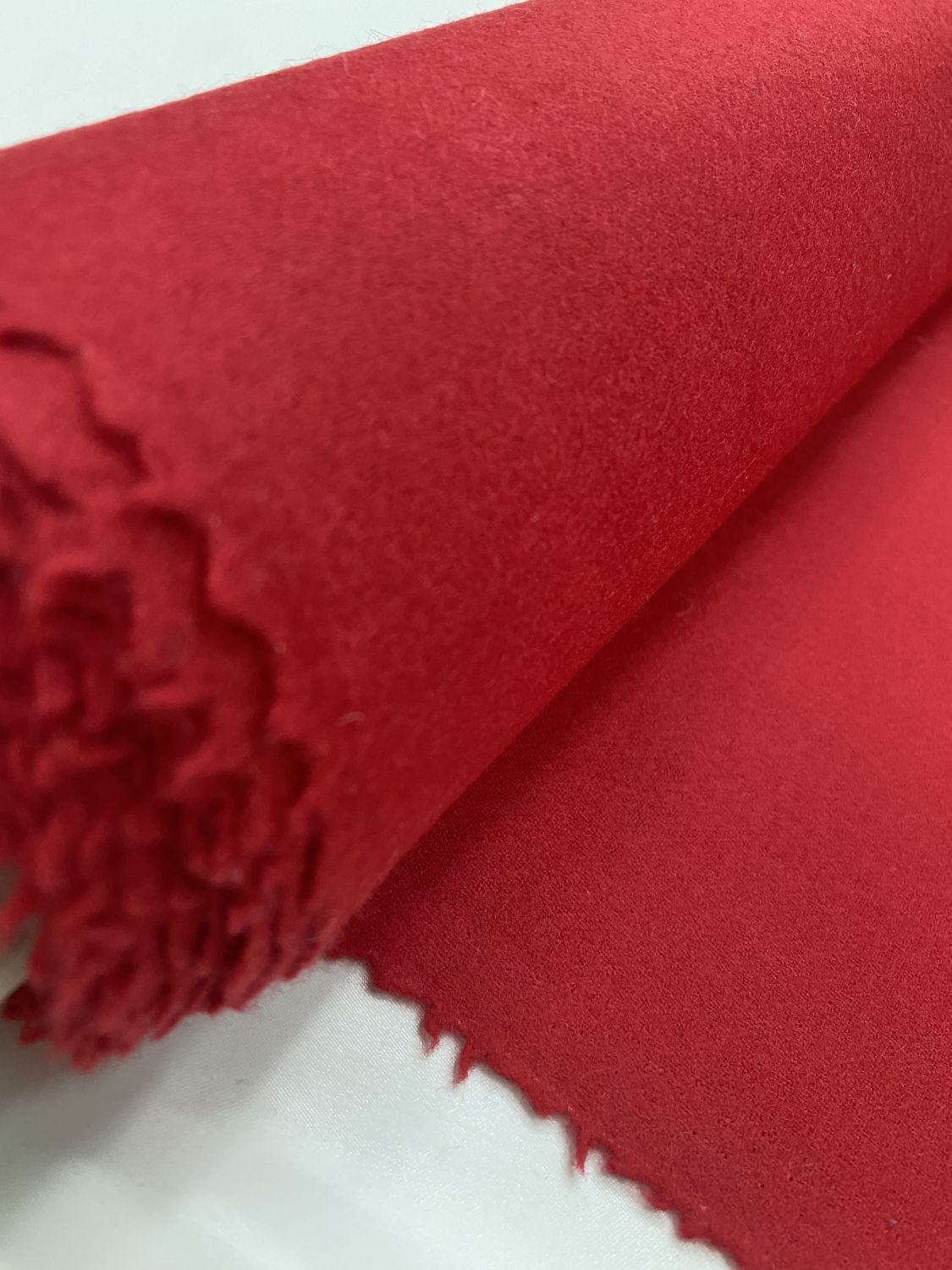 Ткань пальтовая шерстянная красная Burberry