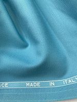Ткань костюмно плательная Leitmotiv голубого цвета