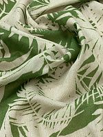 Ткань хлопок батист с листьями папоротника в стиле Max Mara