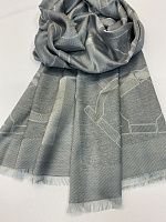 Палантин кашемир с шёлком 2,0х0,68м цвет серый Сальваторе Феррагамо