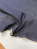 Ткань джинс тёмно синий без эластана шириной 1,70м