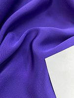 Ткань креп кади шёлк тёмно фиолетового цвета 
