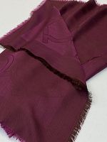  Палантин кашемир с шёлком 2,0х0,68м вишнёво фиолетовый 
