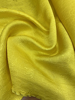 Ткань шёлковая формодержащая жёлтого цвета в стиле McQueen