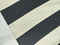 Ткань тафта в чёрно белую полоску шириной 13см