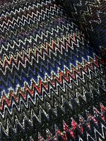 Ткань вязанная шерсть с хлопком в стиле Missoni