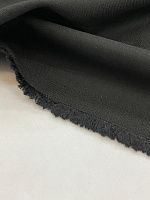 Ткань костюмно плательная чёрная смесовая с эластаном