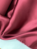 Шёлк атласный цвета бордо с эластаном